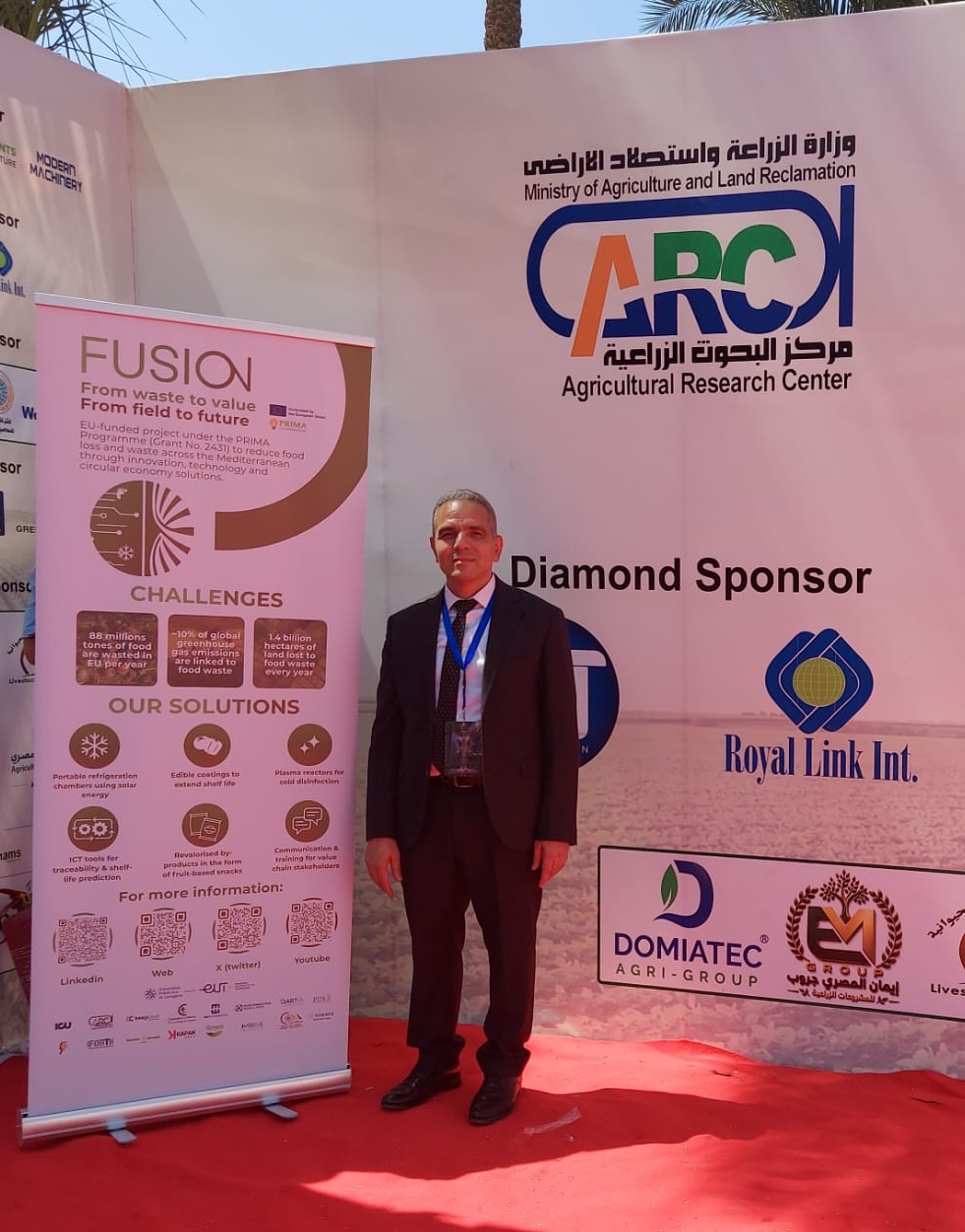 FUSION Project Showcased at the Second Agricultural Research Center Exhibition in Egypt